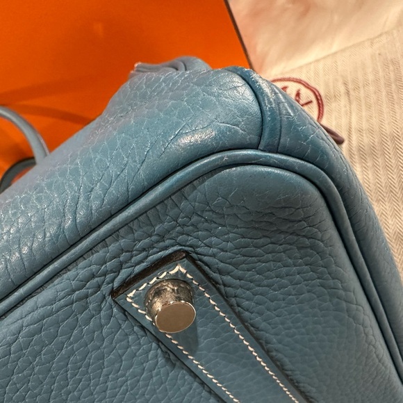 Hermes Blue Jean Birkin 30 handbag - immaculate - Picture 5 of 16